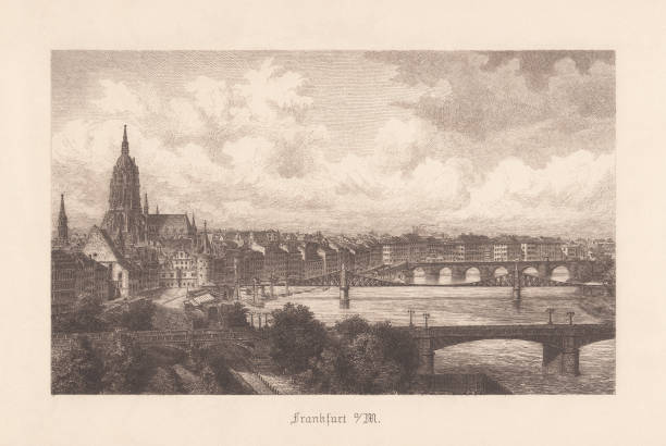 istock Frankfurt am Main, Hesse, Germany, steel engraving, published in 1896 1165339485
