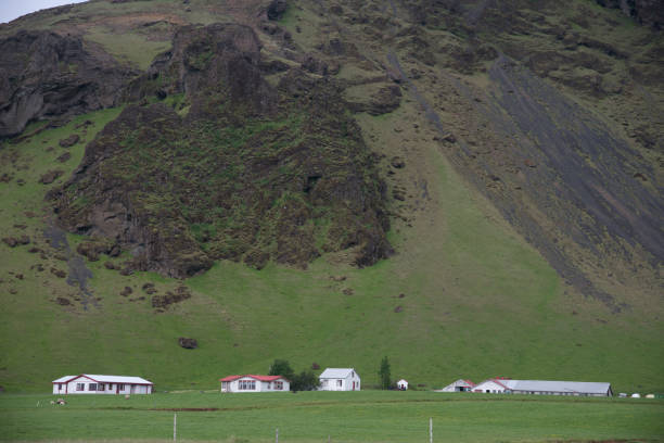 istock Farm buildings under a hill near Vik. 1165340435