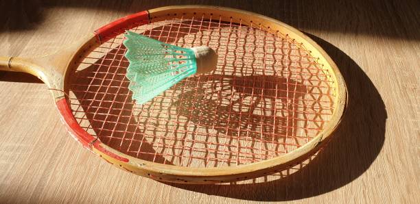 istock Badminton rackets and shuttlecock in the close-up 1165341036