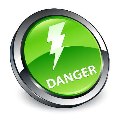 Danger Button Example Danger 3d Green Round Button Stock Illustration - Download Image Now ...