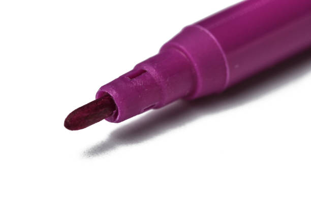 istock Purple felt pen isolated on a white background.Felt pen.Copy space 1165347766