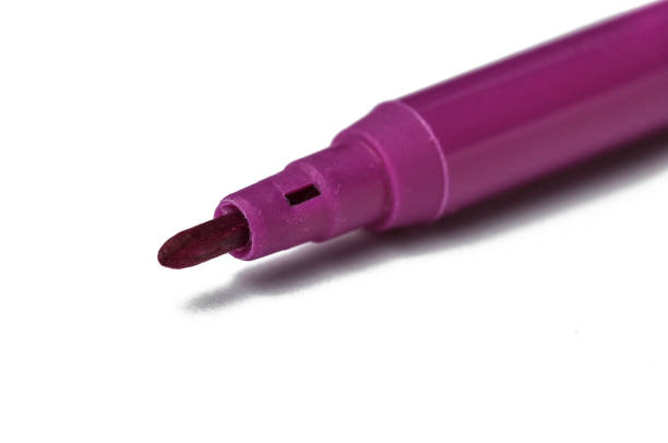istock Purple felt pen isolated on a white background.Felt pen.Copy space 1165347957