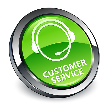Customer Service Point Cutton Image Customer Service 3d Green Round Button Stock Illustration - Download ...