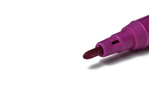 istock Purple felt pen isolated on a white background.Felt pen.Copy space 1165352601