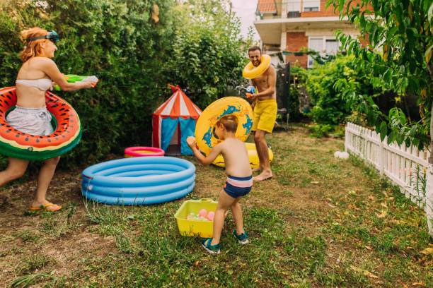 istock Water battle in our yard 1165354059