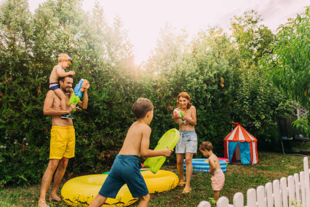 istock Water battle in our yard 1165354378
