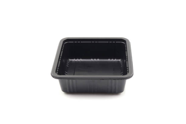 istock Black plastic box for food in the microwave 1165359224
