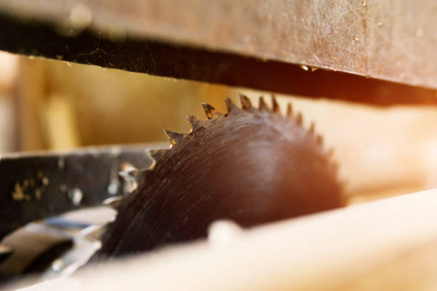 istock Large circular saw for wood. woodworking Machine 1165362986