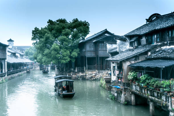 istock Beautiful Chinese water town 1165365402
