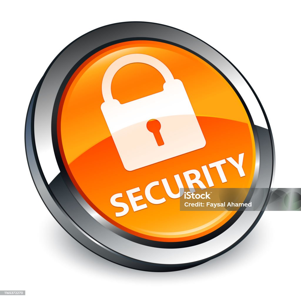 Random Security Button Security 3d Orange Round Button Stock Illustration - Download Image Now ...