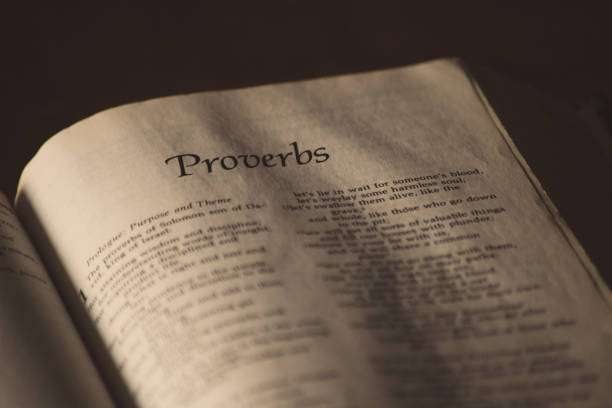 Book of proverbs The first book of the book of proverbs sayings stock pictures, royalty-free photos & images