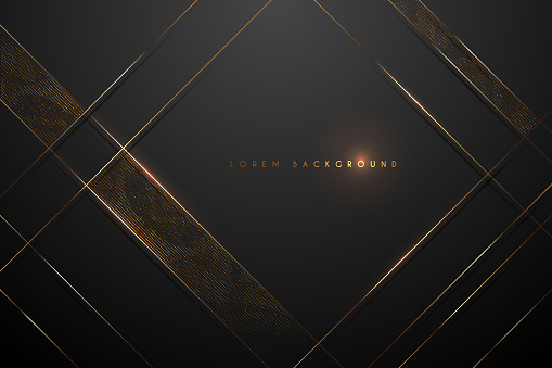black and gold abstract background in vector