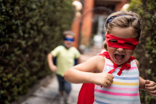 istock Children pretending to be superheroes 1165374256