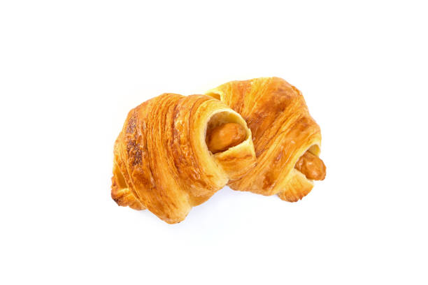 istock croissant sausage isolated on white background 1165375030