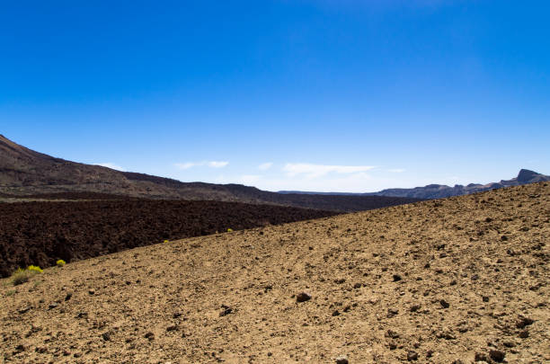 istock Landscape of lava fields on the Teide volcano 1165375549