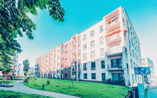 istock EU New apartment building children playground 1165384603