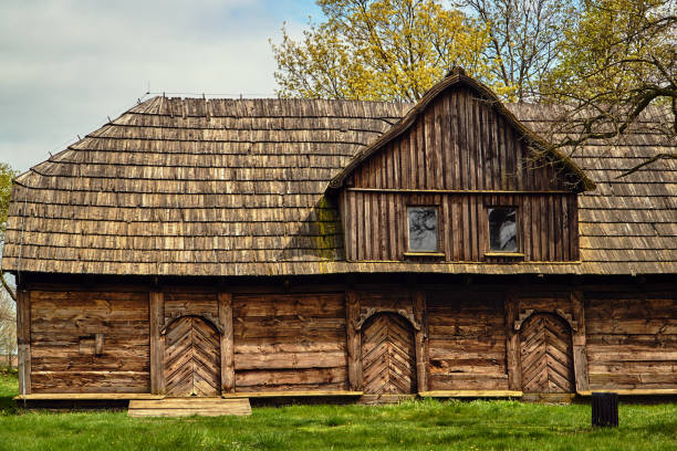 istock Rural, traditional wooden house 1165386506