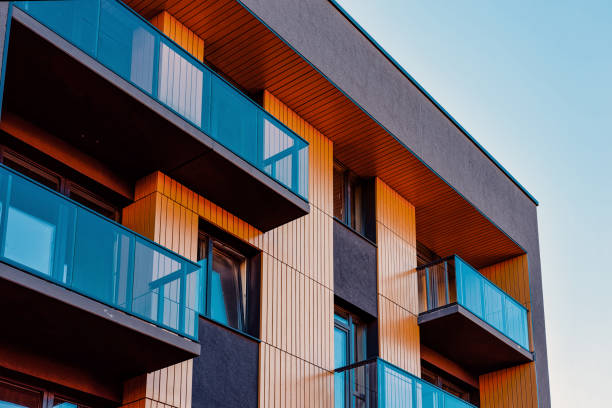 istock Apartment EU residential home facade and blank place copy space 1165391969