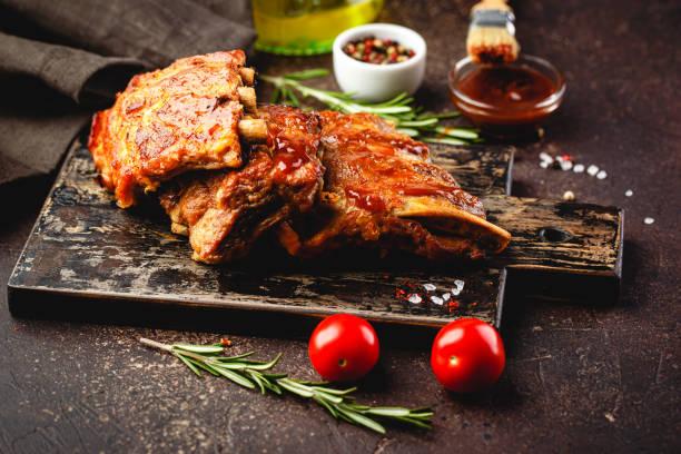 istock Roasted barbecue pork ribs 1165393494