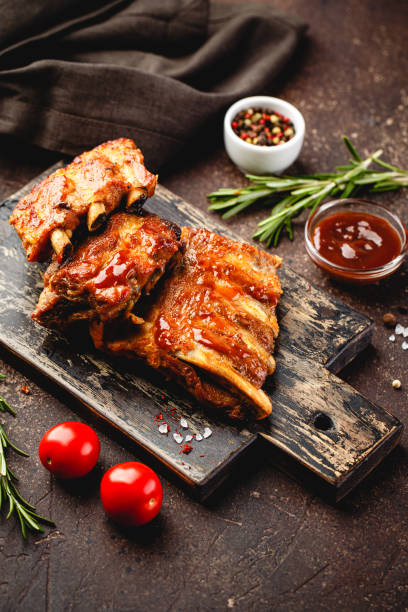 istock Roasted barbecue pork ribs 1165393495