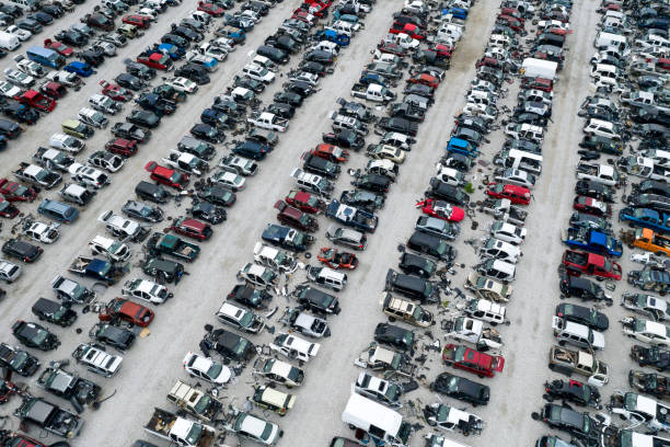 istock Car Recycling Center Viewed from Above 1165393900