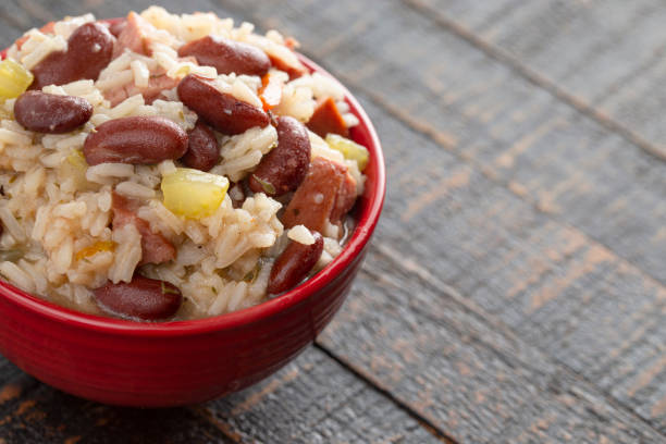 istock Red Beans and Rice with Sausage and Vegetables 1165397557