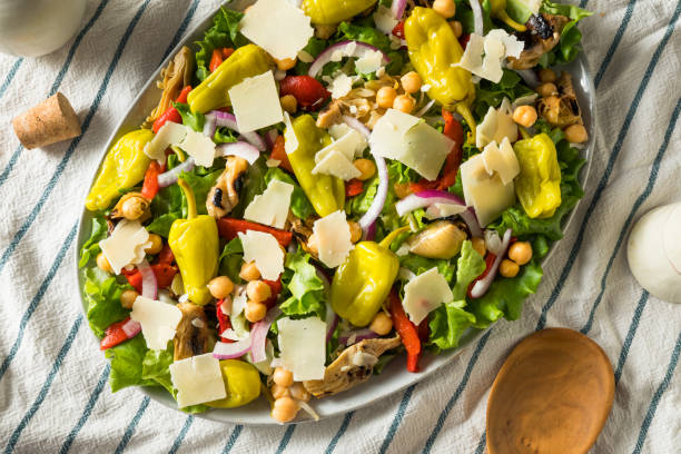 istock Homemade Mediterranean Pizzeria Salad 1165397673