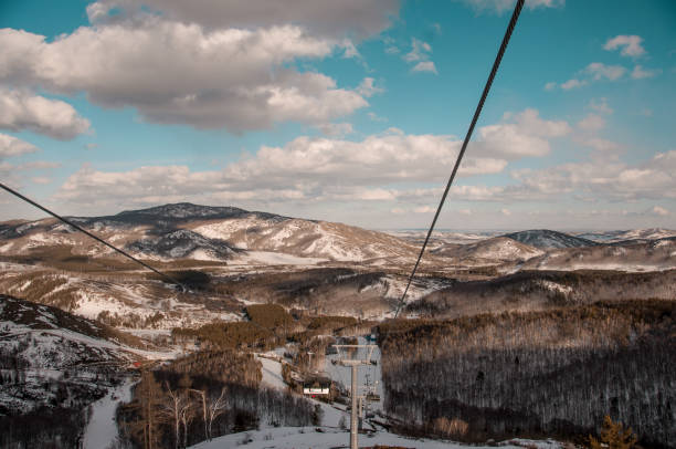 istock landscape on the mountains and cloudy sky 1165399070