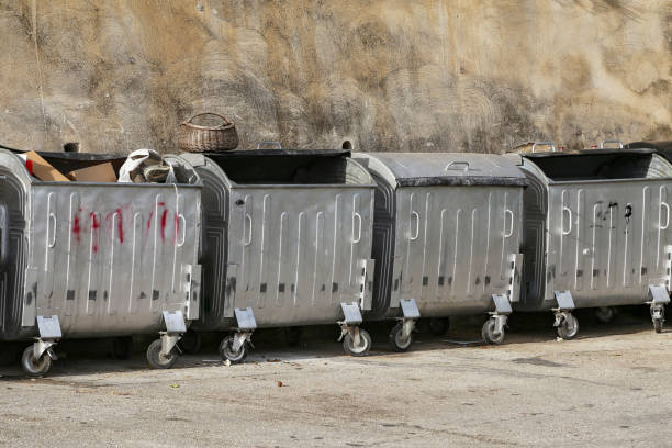 istock Containers for household garbage in the city 1165401957