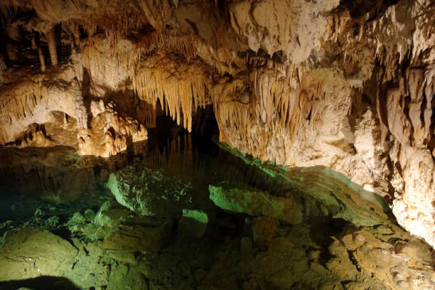 istock EEmerald lake and stalactites in a cave in Slovakia. 1165403448