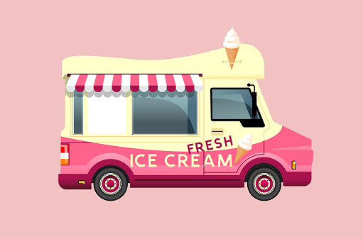 Classic Summer Ice Cream Van