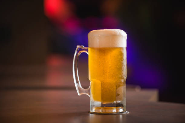 mug full of chopp with chopp pilsen