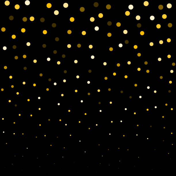 istock Round glitter luxury golden on black background. Gold glitter circle, round and diamond particles. Template with glitter for logo, greetind card, certificate, gift voucher and covers. 1165427192