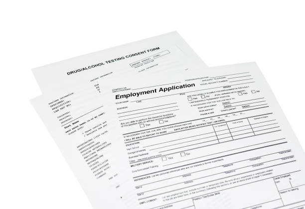istock Employment Application with a Drug Test Consent Form 1165428195