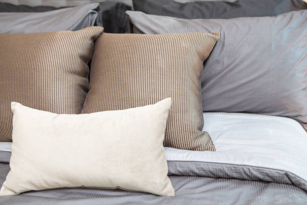 istock Close up of Very pillow on the bed 1165431135
