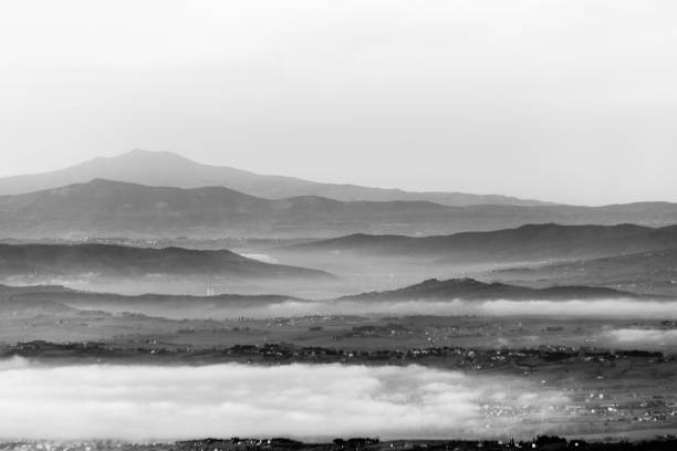 istock A view of Umbria valley with hills and mist 1165458664