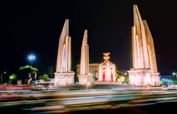 istock The Democracy Monument at night time at Bangkok,Thailand 1165459484