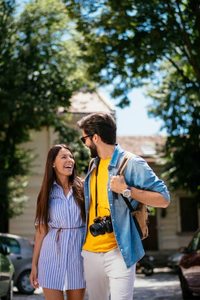 istock Happy couple exploring stock photo 1165463104