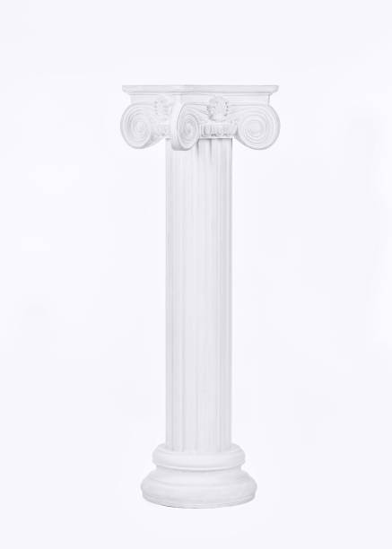 columnas blancas con capiteles estilo renacentista - column greece pedestal classical greek fotografías e imágenes de stock