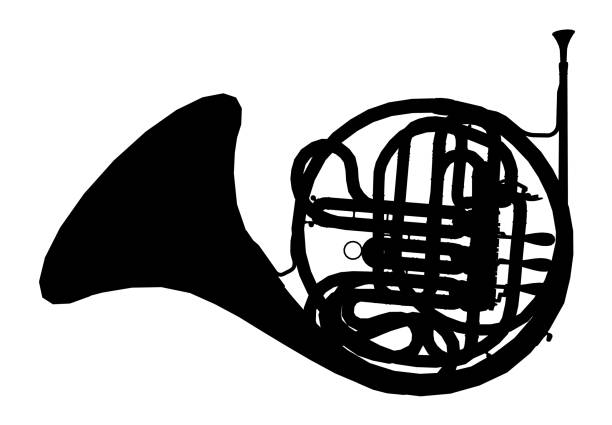 In Old Havana, with focus on the instrument, a senior Cuban musician is gladly playing his trumpet.