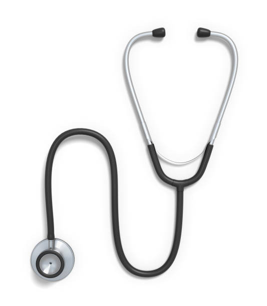 istock 3d rendering of medical stethoscope isolated on white background 1165465806