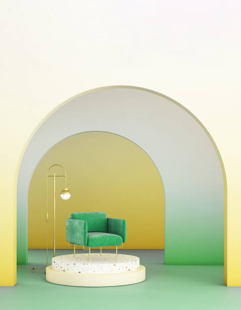 istock interior design for geometric concept design/ 3d illustration,3d rendering 1165469419
