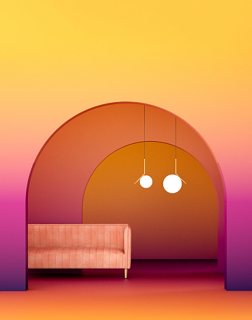 Geometric Concept Design Interior Design For Geometric Concept Design 3d Illustration 3d ...