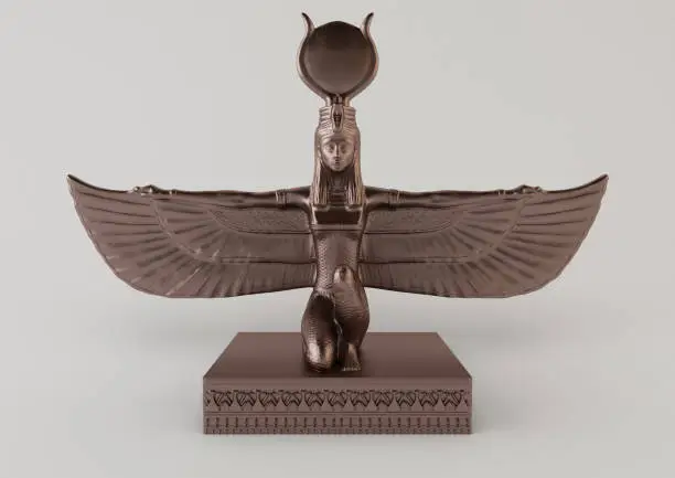 3d Illustration of ISIS the Egyptian Goddess of life and magic