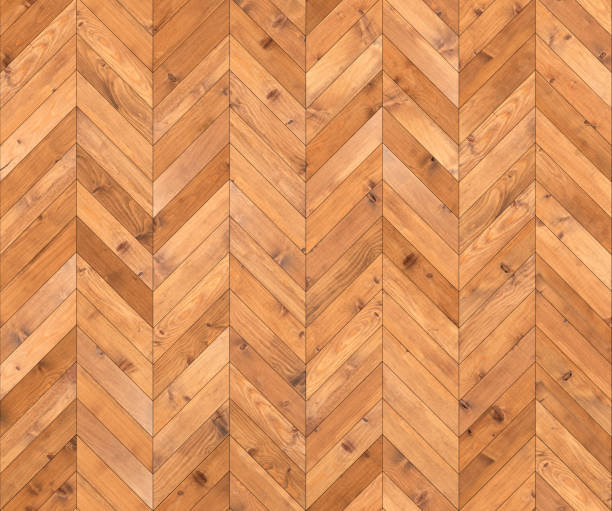 istock Chevron natural parquet seamless floor texture 1165475196