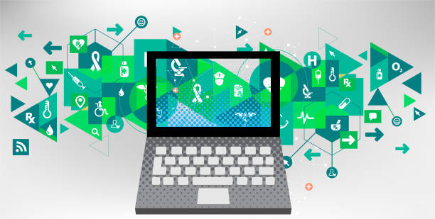 istock Laptop for Healthcare online 1165479894