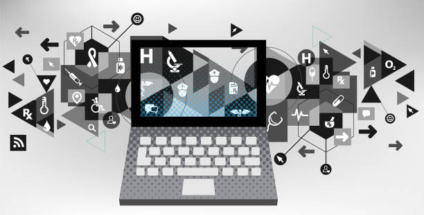 istock Laptop for Healthcare online 1165479896