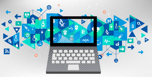istock Laptop for Healthcare online 1165479897
