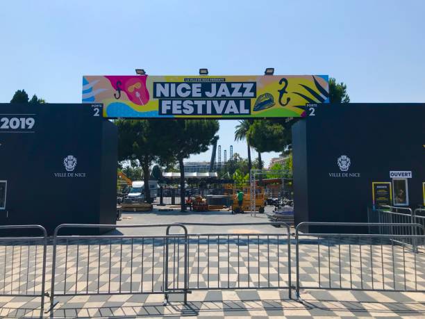 nizza sud della francia place massena jazz festival 2019 costa balneare sole viaggiare vacanza estiva - city of nice france massena city foto e immagini stock