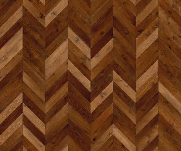 istock Chevron natural parquet seamless floor texture 1165480262